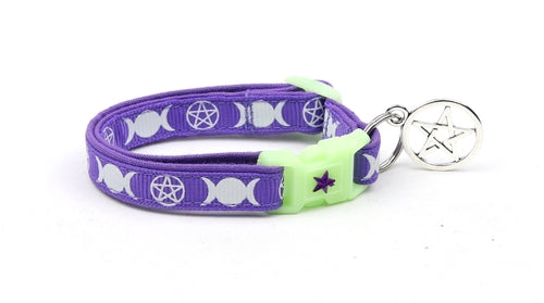 Witch's Familiar on Purple Cat Collar