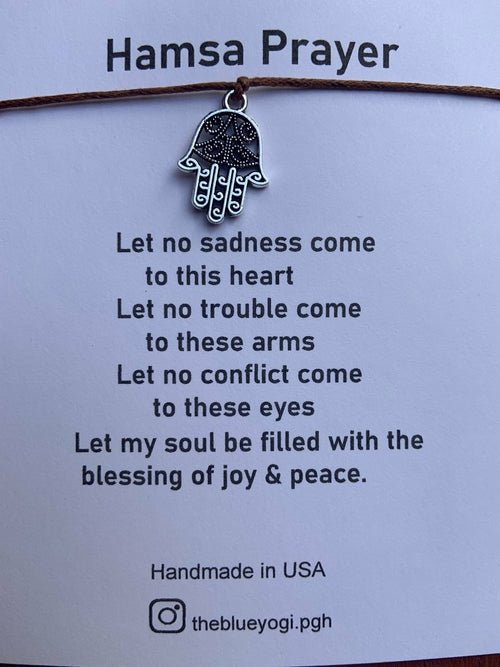 Hamsa Bracelets Casual, Boho, Spiritual, Tie Closure