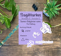 Sagittarius zodiac waterproof sticker set