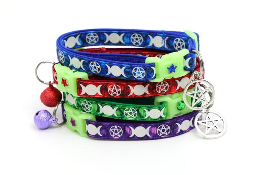 Witch's Familiar on Emerald Cat Collar