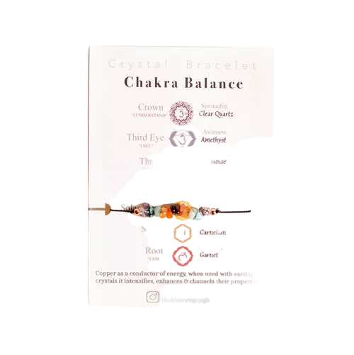 Gemstone Chakra Tie Band — Bracelet or Anklet — product image
