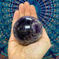 Chevron Amethyst Sphere #4