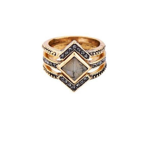 Ancient Aura Four-Piece Ring Set — product image 1