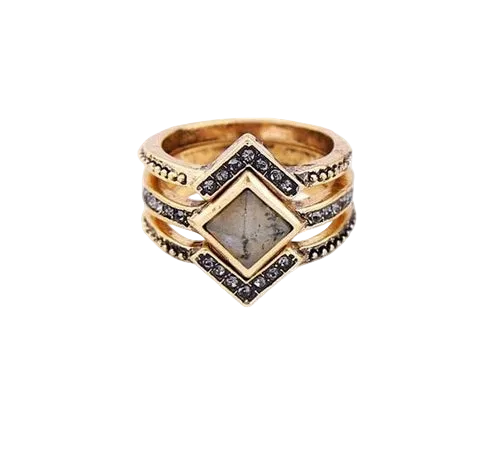 Ancient Aura Four-Piece Ring Set — product image 4