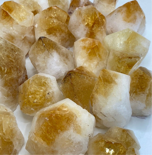 Citrine Cut Base Top Polished Points