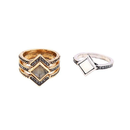 Ancient Aura Four-Piece Ring Set — product image 2