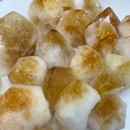 Citrine Cut Base Top Polished Points