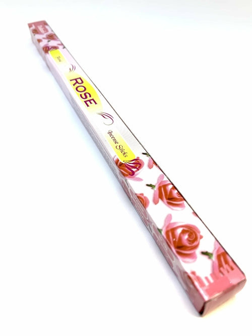 Bâtonnets d'encens à la rose (Paquet de 8 bâtonnets)