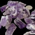 Rough natural amethyst pieces sold by the pound