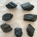 The Grounded Veil — Rough Black Tourmaline