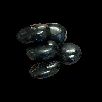 Black tourmaline palm stone