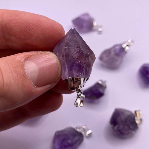 Amethyst Electroplated Point (1”)
