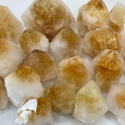 Citrine Cut Base Top Polished Points
