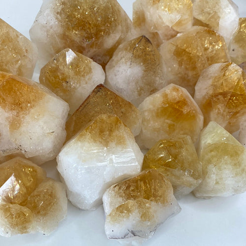 Citrine Cut Base Top Polished Points