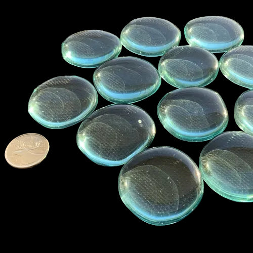 Blue Obsidian — полірований долонний камінь зі штучного скла — зображення товару 2