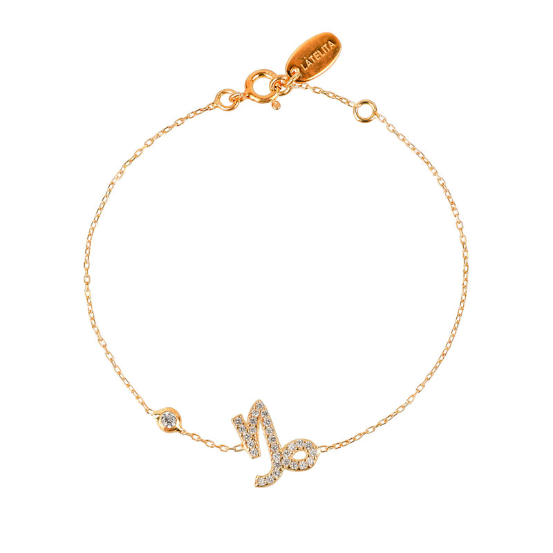 LATELITA Capricorn Zodiac Bracelet, Gold, EAN 5054469020333