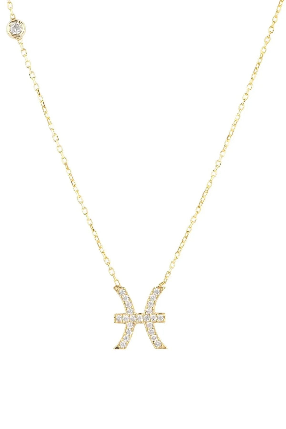Latelita Gold Pisces zodiac pendant necklace