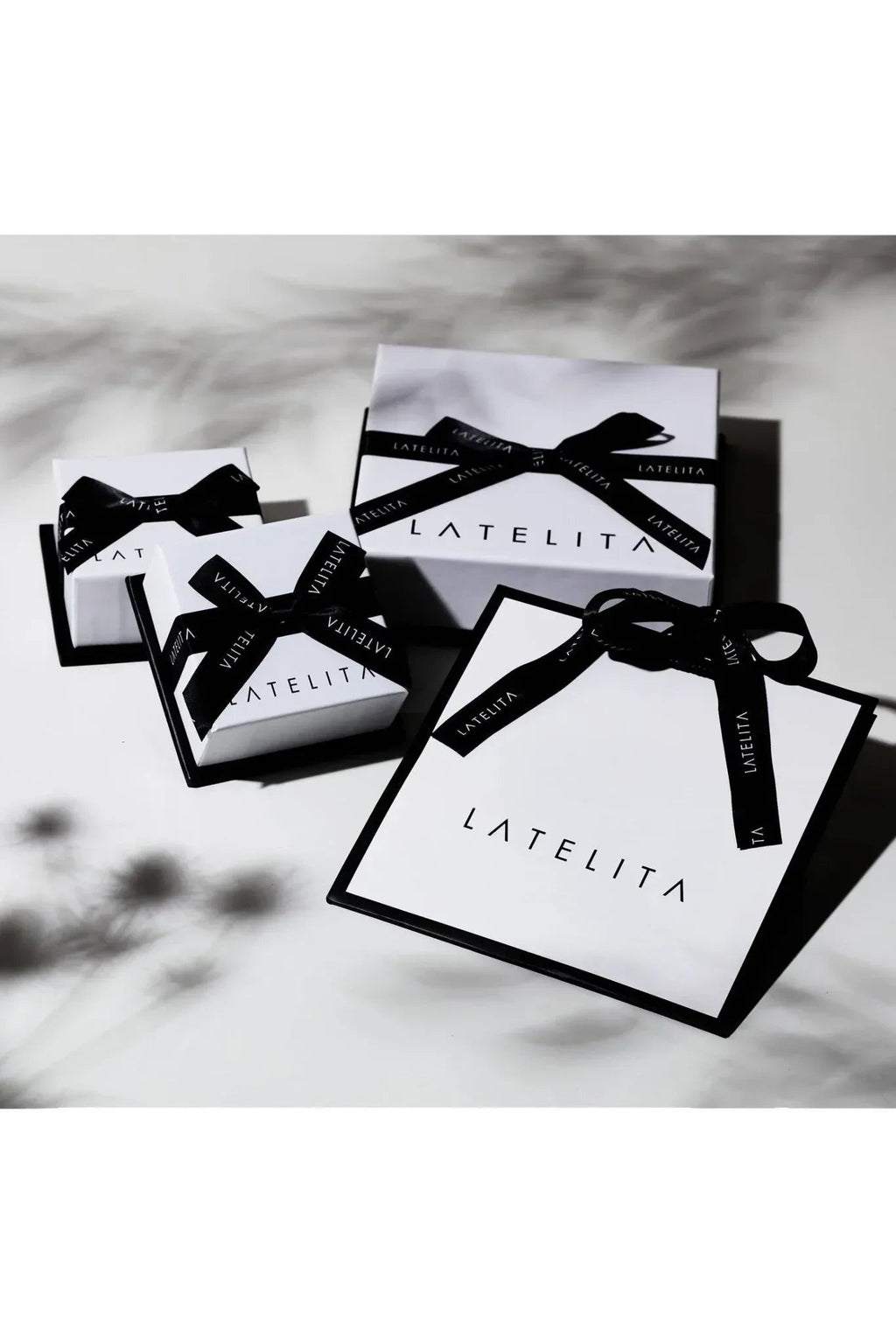 Latelita Gold Pisces zodiac necklace, styled view