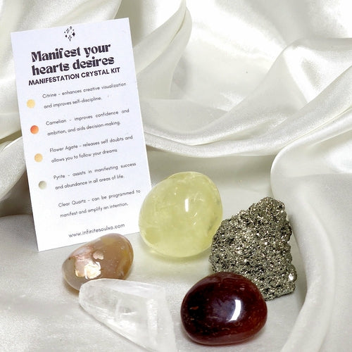 Manifest your hearts desires - Manifestation Crystal Kit