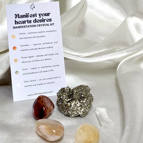 Manifest your hearts desires - Manifestation Crystal Kit
