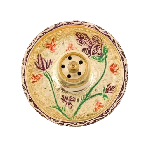 Meenakari Brass Agarbatti Stand — A Ritual Accent — product image 1