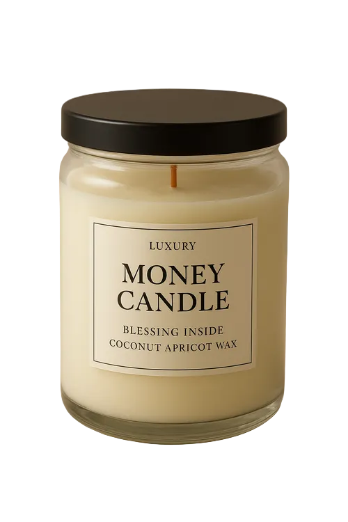 Abundance Intention Candle — Hidden Cash Surprise — product image