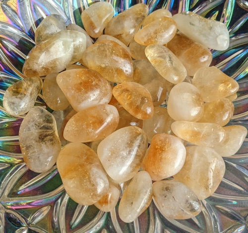 Citrine Tumble Stones-Natural Crystals-High Quality Crystals