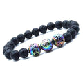 Rainbow Lava Stone Diffuser Bracelet