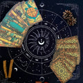 Schwarzes Tarot-Tuch für Legungen