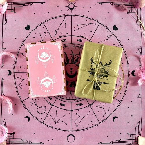 Tarot Holzkiste Rosa Lotus