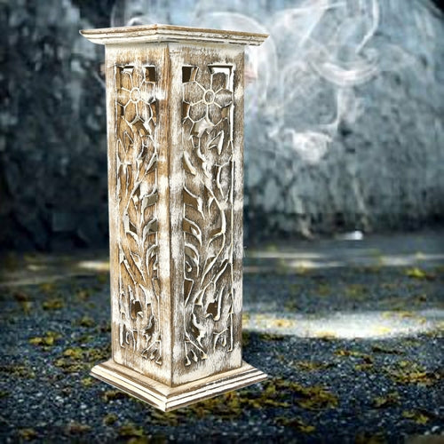 Wooden Incense Burner Stick Stand Holder Burner | Four Stick Holder