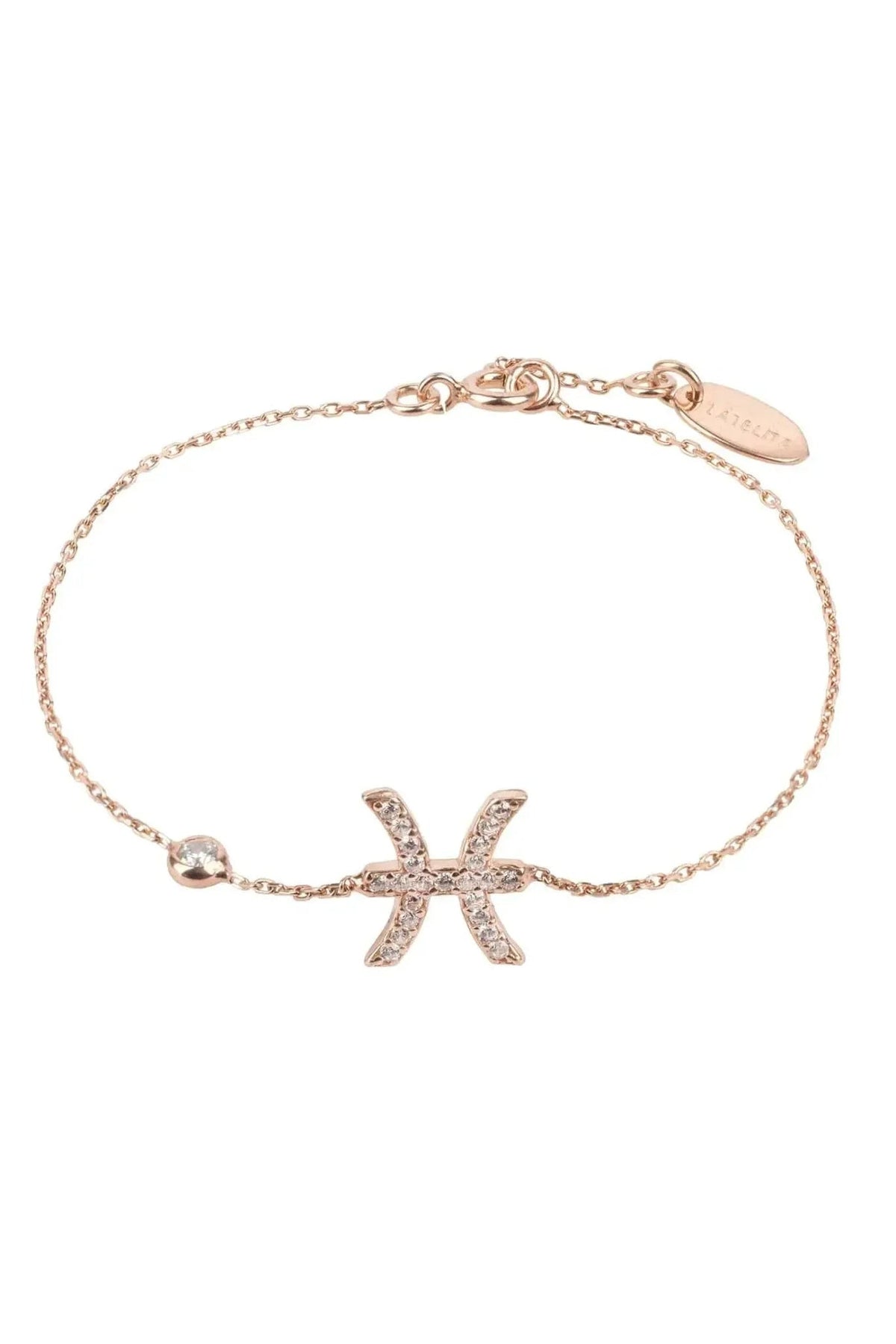 Pisces Sterling Silver Zodiac Bracelet — product image
