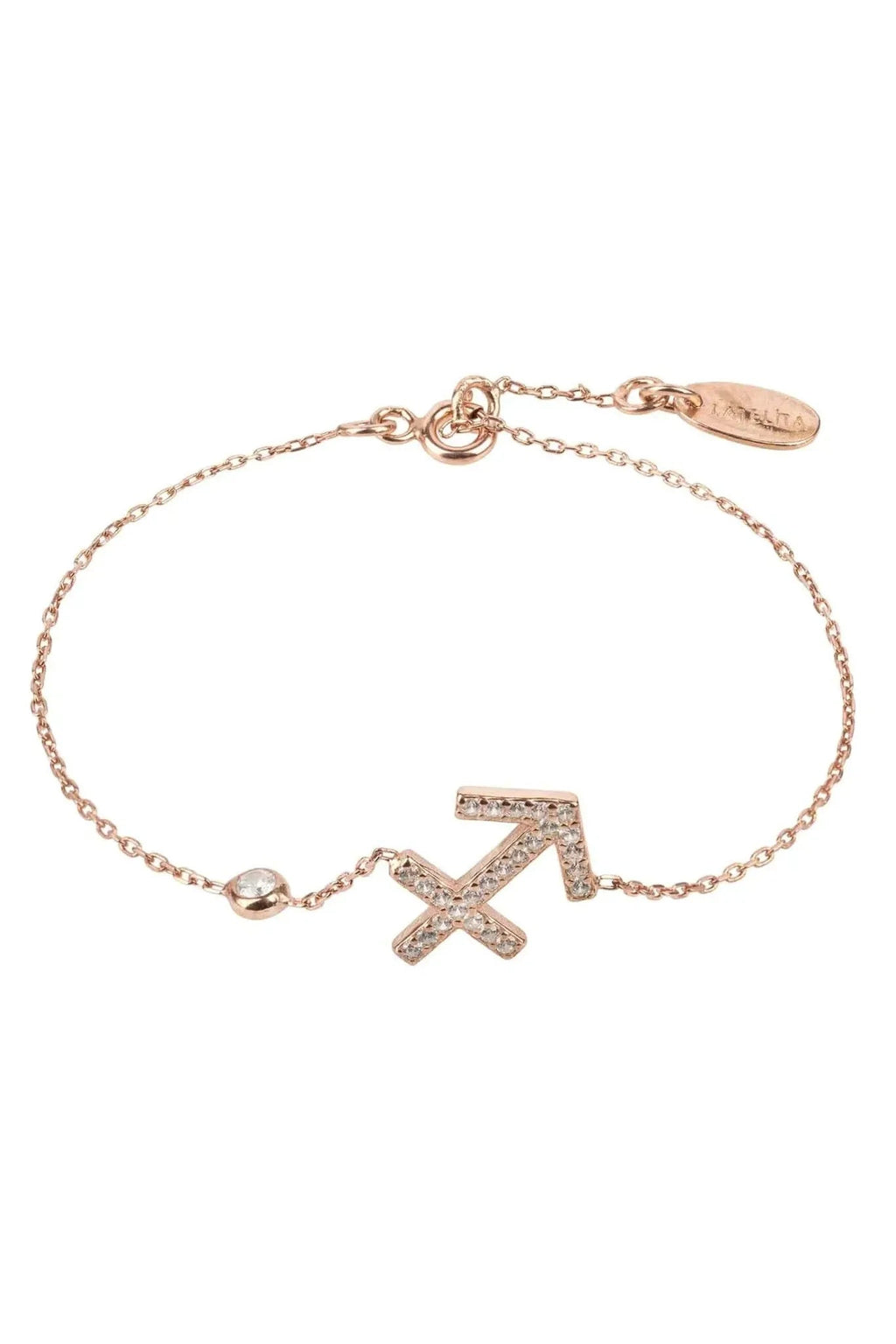 Sagittarius Sterling Silver Zodiac Bracelet — product image