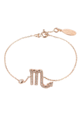 Scorpio Sterling Silver Zodiac Bracelet — product image 1